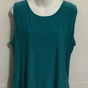 Sleeveless Teal Women's Tank Top size 1X